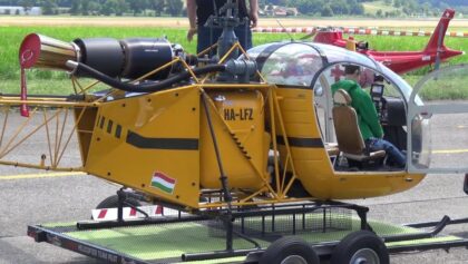1150er Huge Lama SA 315 B RC Turbine Model Helicopter