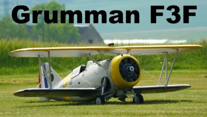 Grumman F3F | scale RC biplane | 4K | Trebic