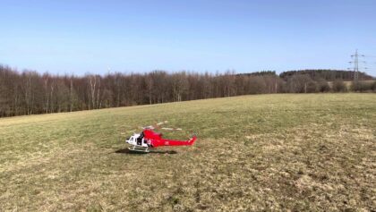 Bell 412 mit JetCat Power