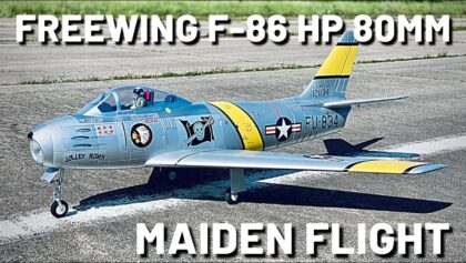 Freewing F-86 Sabre 80mm High Performance 1920 kv inrunner –