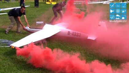 2X SH-2H 50%, SWIFT-S1, SUPER DECATHLON RC GLIDER AEROBATIC SMOKE