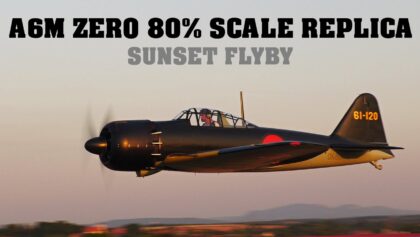 A6M ZERO 80% SCALE REPLICA | SUNSET FLYBY | VOLUME