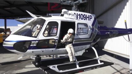 AMAZING DETAILED RC SCALE ECUREUIL AS350 POLICE MODEL VARIO HELICOPTER
