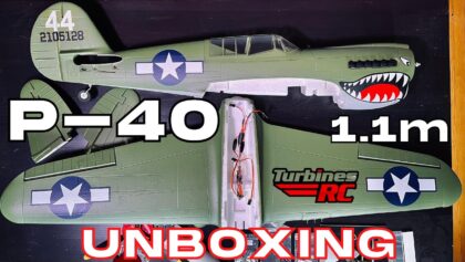 AWESOME P-40 Warhawk 1100mm RC PLANE • UNBOXING • (English/Français