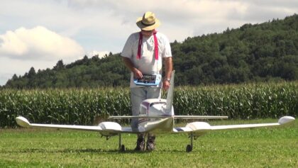 Aerobatics with a Cessna 310 Scale RC Model Airplane A.L.K