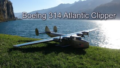 “Atlantic Clipper” Boeing 314A sea flight at Walensee Switzerland
