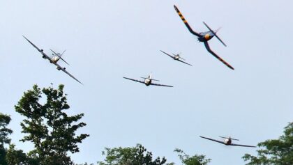 Austrian WWII Fighters Flight ⑦ (FPV with two onboard cams)
