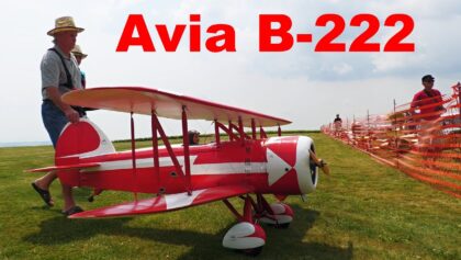 Avia B-222 | giant scale RC biplane | 4K |