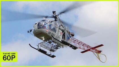 BEAUTIFUL HUGE WUCHER SA-315B LAMA FLIGHT DEMONSTRATION | ANDREAS SCHEIBER