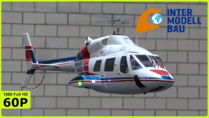 BEAUTIFUL XXL RC VARIO BELL 230 INDOOR FLIGHT – INTERMODELLBAU