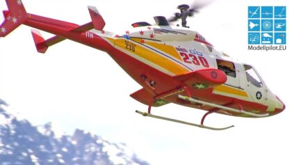 BELL 230 RC SCALE MODEL TWIN-ENGINE HELICOPTER AIRSHOW FLIGHT 32.