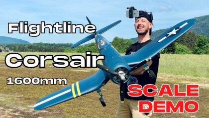 BEST WARBIRD EVER? | Flightline Corsair 1600mm (English/Français) 4K 60fps