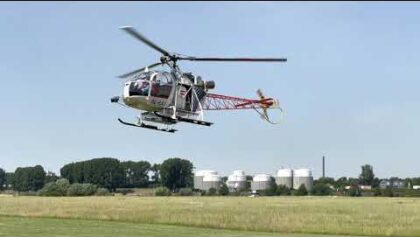 BIG LAMA over Duisburg!!! Aérospatiale SA-315B in 4K