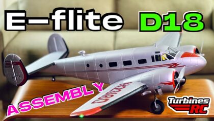 BUILD + Jeti RADIO SETTINGS • E-flite Beechcraft D18 1.5m