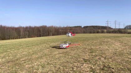 Bell 412 mit JetCat Power
