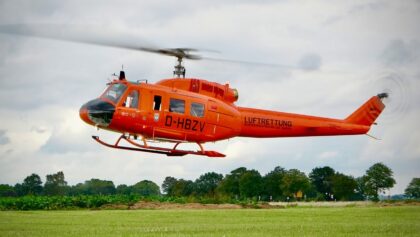 Bell UH-1D der Luftrettung Bundesministerium des Inneren D-HBZV beim FMSV