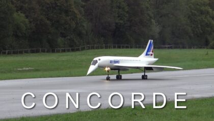 CONCORDE 149 KG RC MODEL, SECOND FLIGHT IN SWITZERLAND