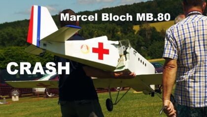 CRASH | Bloch MB.80 | giant scale RC airplane |