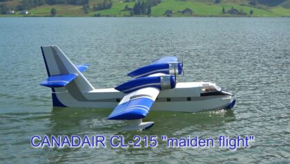 Canadair CL-215 scale 1/8 “maiden flight” Sihlsee Switzerland
