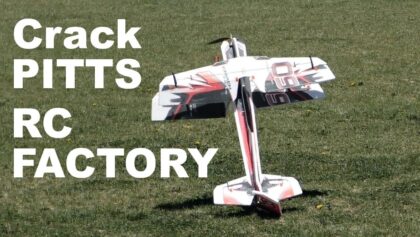 Crack PITTS RC FACTORY, aerobatic RC biplane, 2019