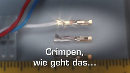 Crimpen von z.B. Servokabeln