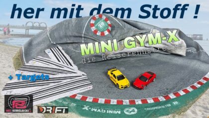 DR!FT Rennstrecke aus STOFF !! – MINI GYM-X | Roll