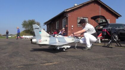 Dassault Mirage 2000 RC Jet Turbine Scale Model with Afterburn