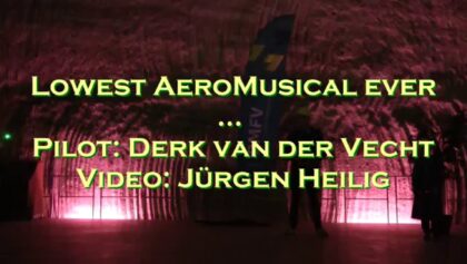 Deepest AeroMusicals ever performed …