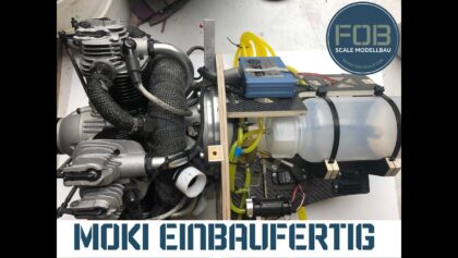Einbaulösung für einen Moki Sternmotor