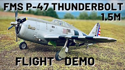 FMS P-47D Thunderbolt Razorback 1.5m – FLIGHT DEMO (ENG/FRA) 4K