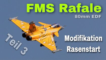 FMS Rafale 80mm | Umbau und zweiter Erstflug wegen Problemen