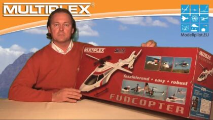 FUNCOPTER MULTIPLEX RC MODEL HELICOPTER VIDEO TESTREPORT “OUT OF THE