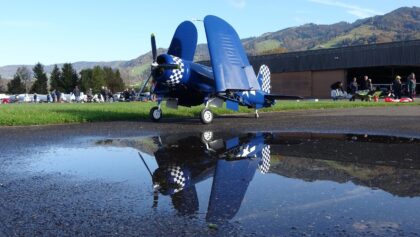 Fantastic Vought F4U CORSAIR “reflect in the puddle”