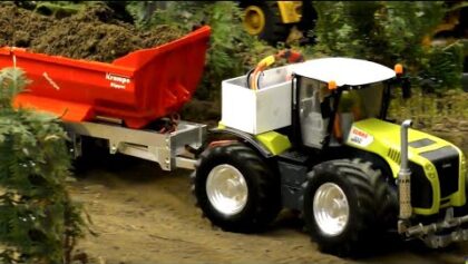 Ferngesteuerte RC Baustellenfahrzeuge in Aktion | LKW, Bagger, Traktor, Raupen