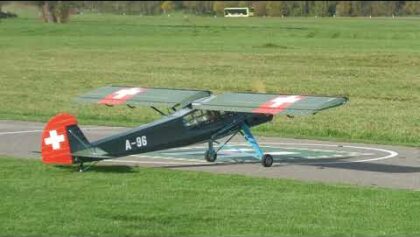 Fieseler Storch (Fieseler Fi 156) mit Vallach 120 Reihenmotor +