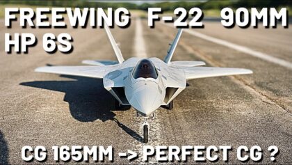 Freewing F-22 RAPTOR 90mm 6S HP 9B inrunner – 165mm