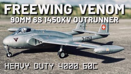 Freewing Venom V2 90mm EDF Jet (1450kv outrunner) – PERFECT