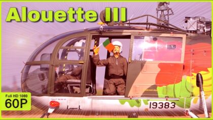 GIANT AND SCALE TURBINE RC ALOUETTE III AEROSPATIALE FORCA AEREA