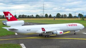 GIGANTIC RC SWISS MD-11 SCALE TURBINE MODEL AIRLINER