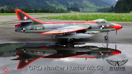 GRD HAWKER HUNTER Mk 58a “4 x onboard camera” AVIATOR