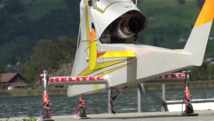 Giant K-Max RC Turbine Scale Flettner Rotor Model Helicopter