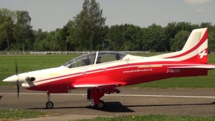 Giant TurboProp Pilatus PC-21 Patrouille Suisse Color RC Turbine Model