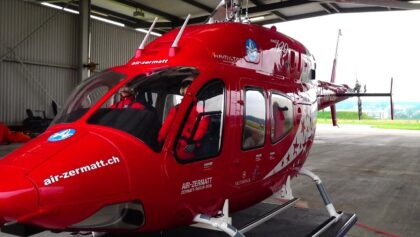 Gigantic Air Zermatt Turbine RC Helicopter look like the Original