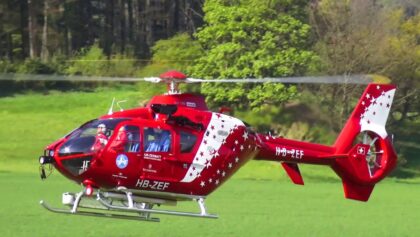 Gigantic RC Eurcopter EC-135 Scale Turbine RC Model Helicopter