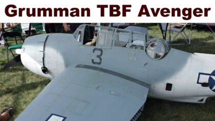 Grumman TBF Avenger walk around, giant super scale RC aircraft,