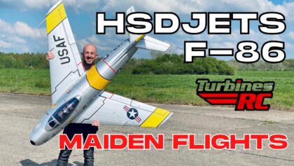 HSDJETS F-86 120mm EDF Jet PNP | MAIDEN Flights /