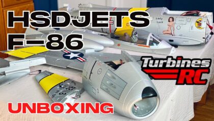 HSDJETS F-86 120mm EDF Jet PNP | UNBOXING | (English/Français)