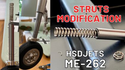 HSDJETS Me-262 – GEAR / SPRINGS MOD (4K)