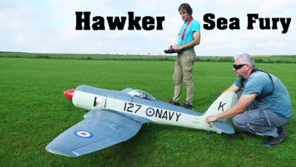 Hawker Sea Fury | giant scale RC plane | 4K