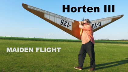 Horten III | maiden flight | giant RC flying wing